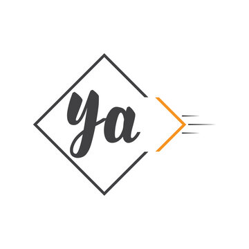 initial monogram logo with square style design.
