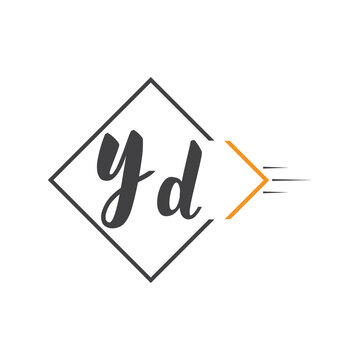 initial monogram logo with square style design.