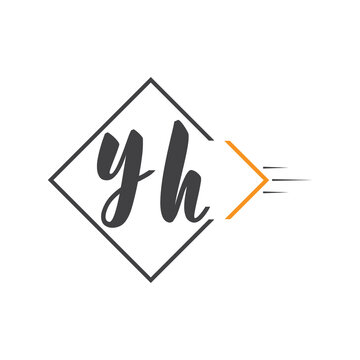 initial monogram logo with square style design.