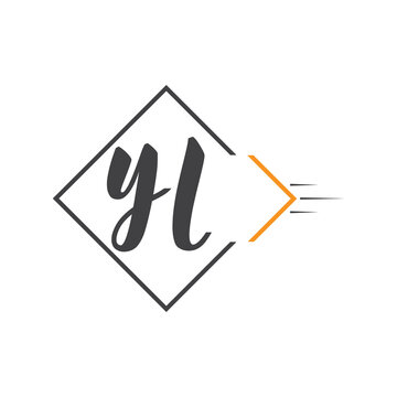 initial monogram logo with square style design.