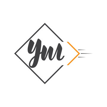 initial monogram logo with square style design.