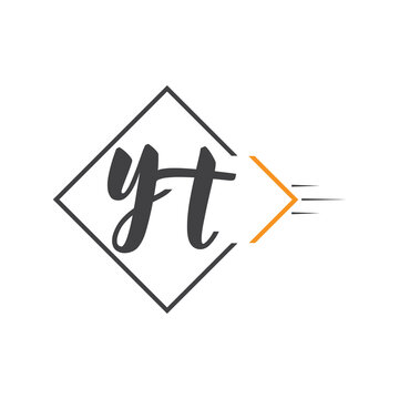 initial monogram logo with square style design.