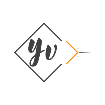 initial monogram logo with square style design.