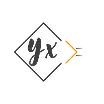 initial monogram logo with square style design.