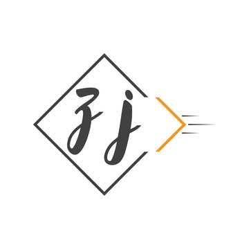 initial monogram logo with square style design.