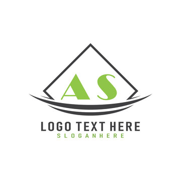 initial monogram logo with square style design.