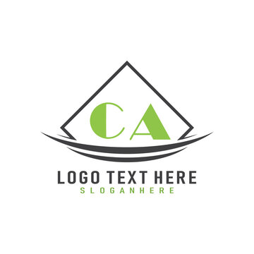 initial monogram logo with square style design.