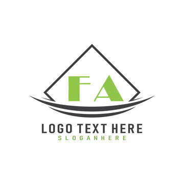 initial monogram logo with square style design.