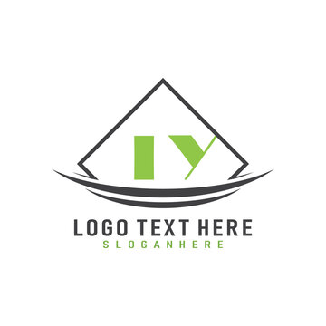 initial monogram logo with square style design.