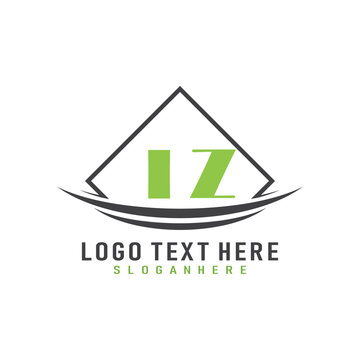initial monogram logo with square style design.