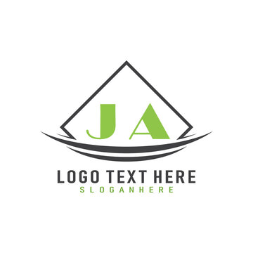 initial monogram logo with square style design.