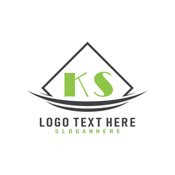 initial monogram logo with square style design.
