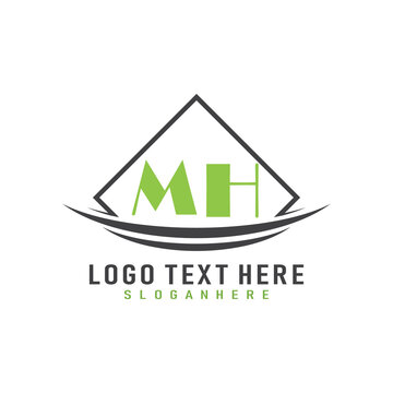 initial monogram logo with square style design.