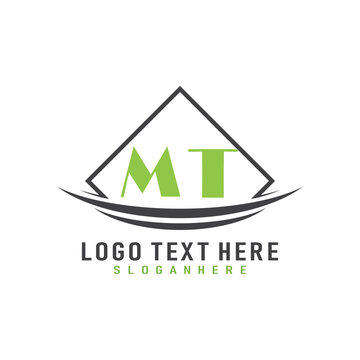 initial monogram logo with square style design.