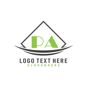 initial monogram logo with square style design.