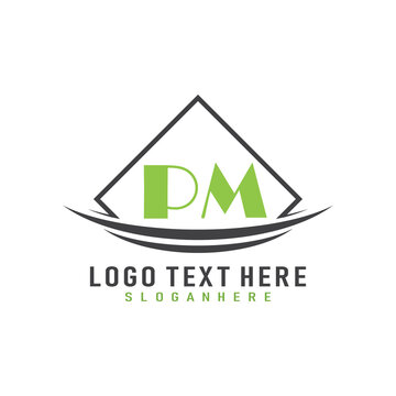 initial monogram logo with square style design.