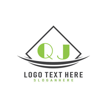 initial monogram logo with square style design.