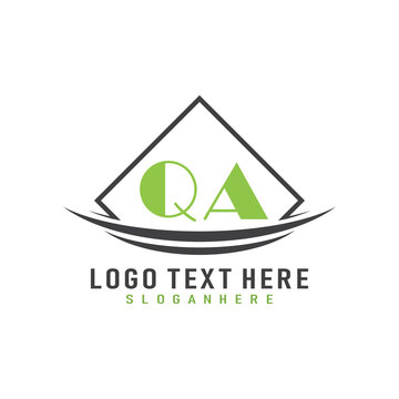 initial monogram logo with square style design.