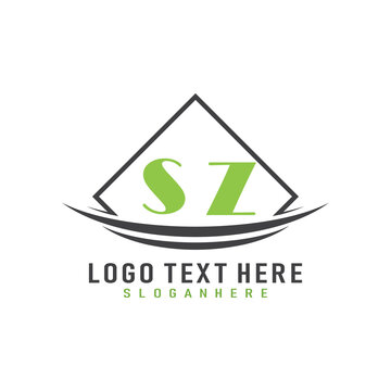 initial monogram logo with square style design.
