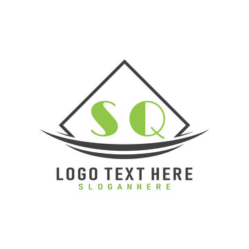 initial monogram logo with square style design.