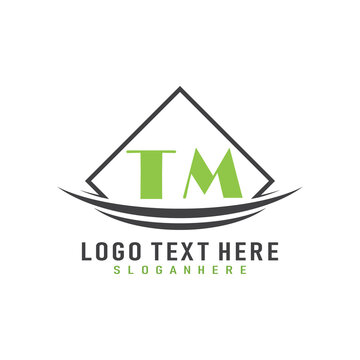 initial monogram logo with square style design.