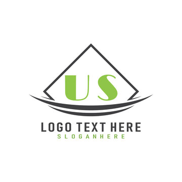initial monogram logo with square style design.
