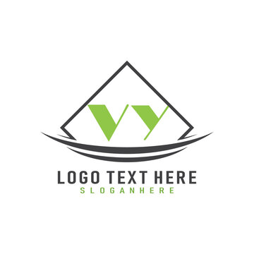 initial monogram logo with square style design.
