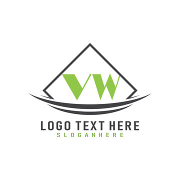 initial monogram logo with square style design.
