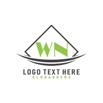 initial monogram logo with square style design.