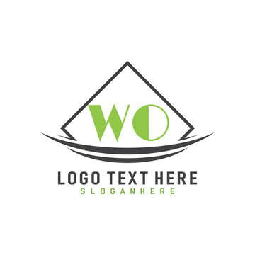 initial monogram logo with square style design.