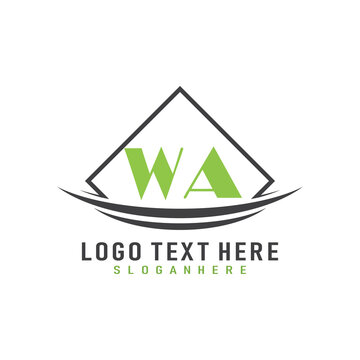 initial monogram logo with square style design.