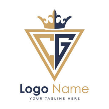 Initial monogram with triangle shape creative letter logo