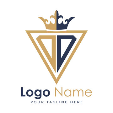 Initial monogram with triangle shape creative letter logo