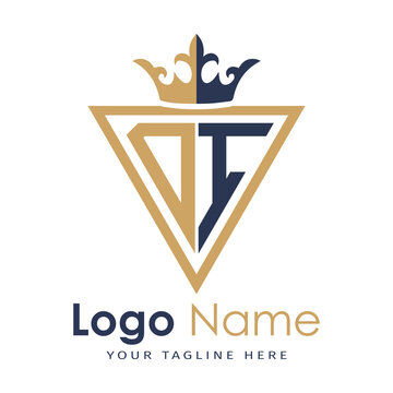 Initial monogram with triangle shape creative letter logo