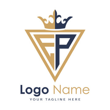 Initial monogram with triangle shape creative letter logo