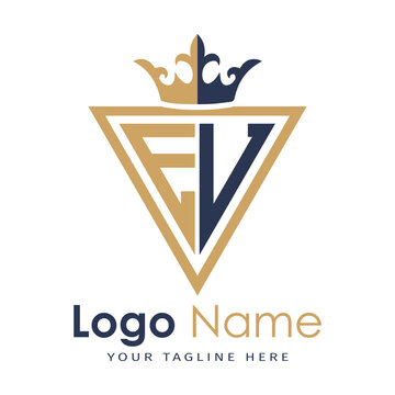 Initial monogram with triangle shape creative letter logo