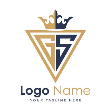 Initial monogram with triangle shape creative letter logo