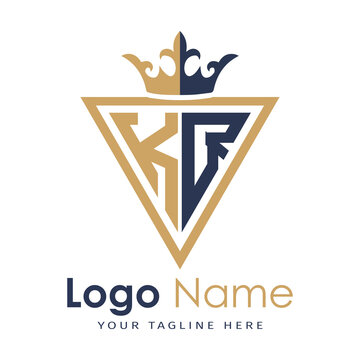 Initial monogram with triangle shape creative letter logo