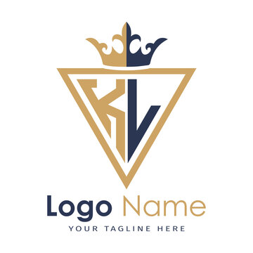 Initial monogram with triangle shape creative letter logo