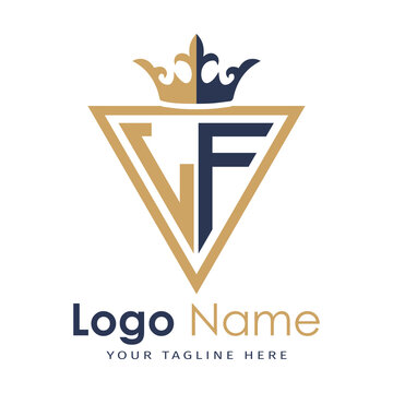 Initial monogram with triangle shape creative letter logo