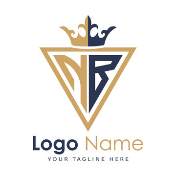 Initial monogram with triangle shape creative letter logo