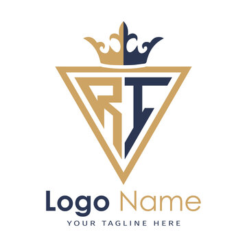 Initial monogram with triangle shape creative letter logo