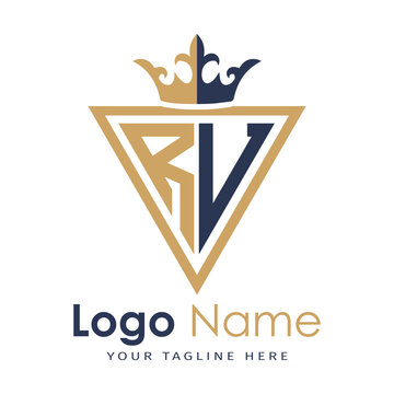 Initial monogram with triangle shape creative letter logo
