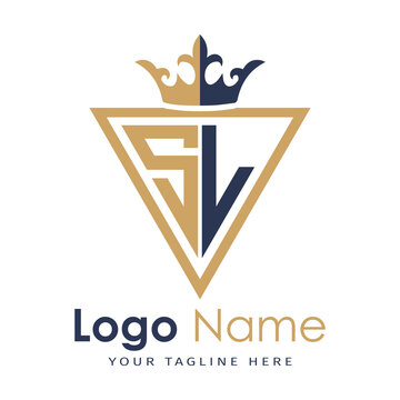 Initial monogram with triangle shape creative letter logo