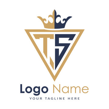 Initial monogram with triangle shape creative letter logo