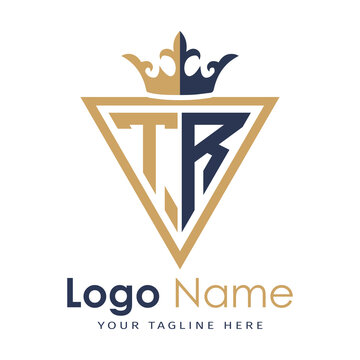 Initial monogram with triangle shape creative letter logo