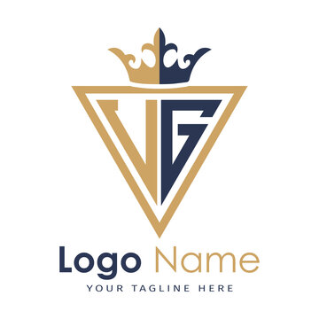 Initial monogram with triangle shape creative letter logo
