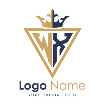 Initial monogram with triangle shape creative letter logo