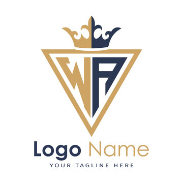 Initial monogram with triangle shape creative letter logo