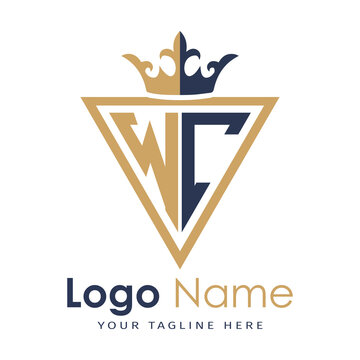 Initial monogram with triangle shape creative letter logo